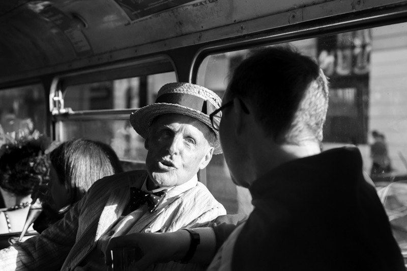 Older gentleman on London route master 