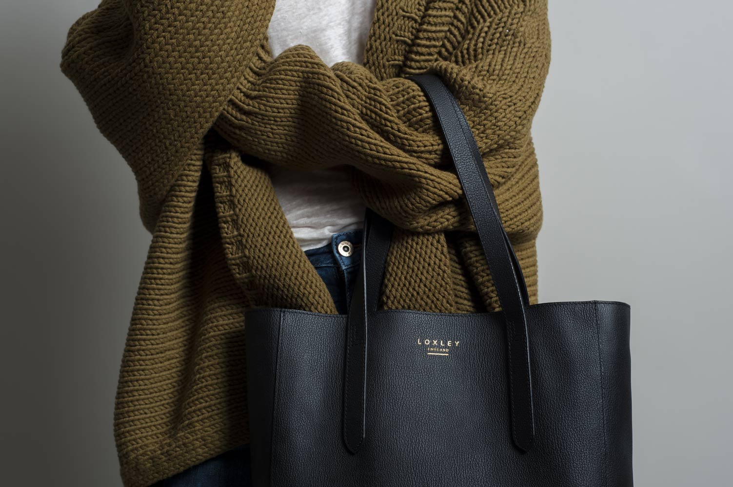 Model posing for Loxley England Lookbook shoot by James Robertshaw 03