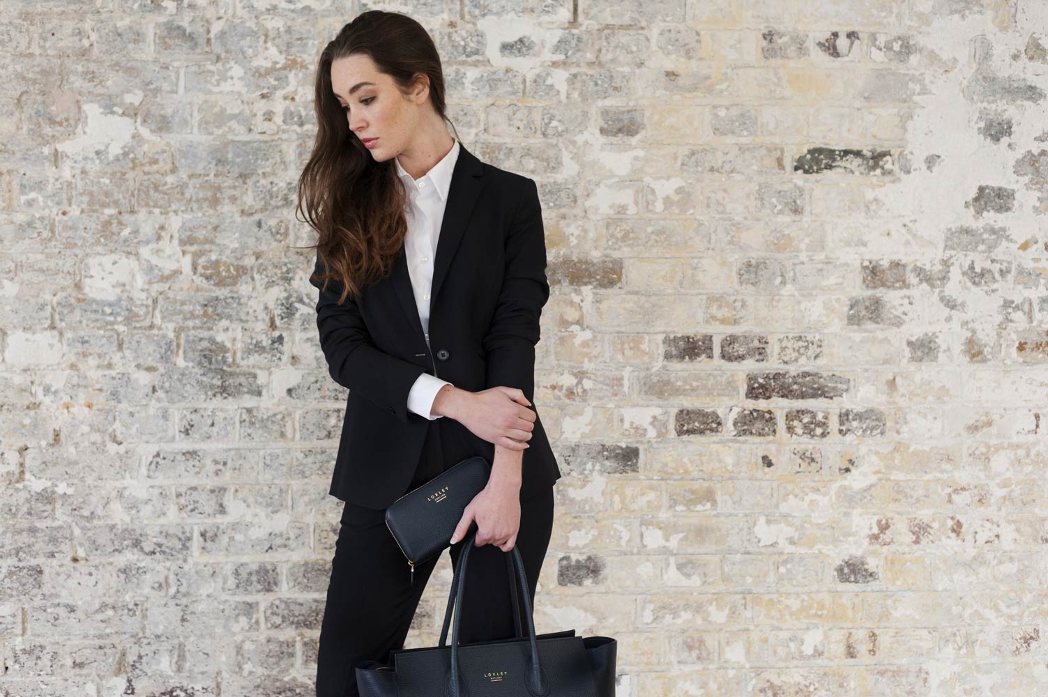 Model posing for Loxley England Lookbook shoot by James Robertshaw 07