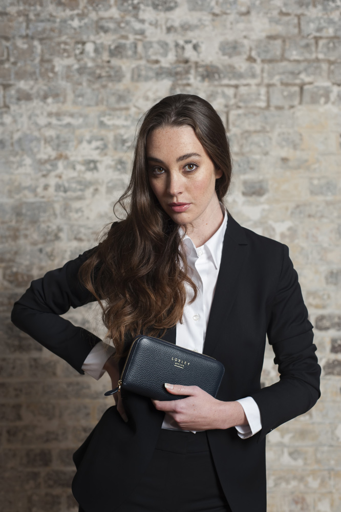 Model posing for Loxley England Lookbook shoot by James Robertshaw 08