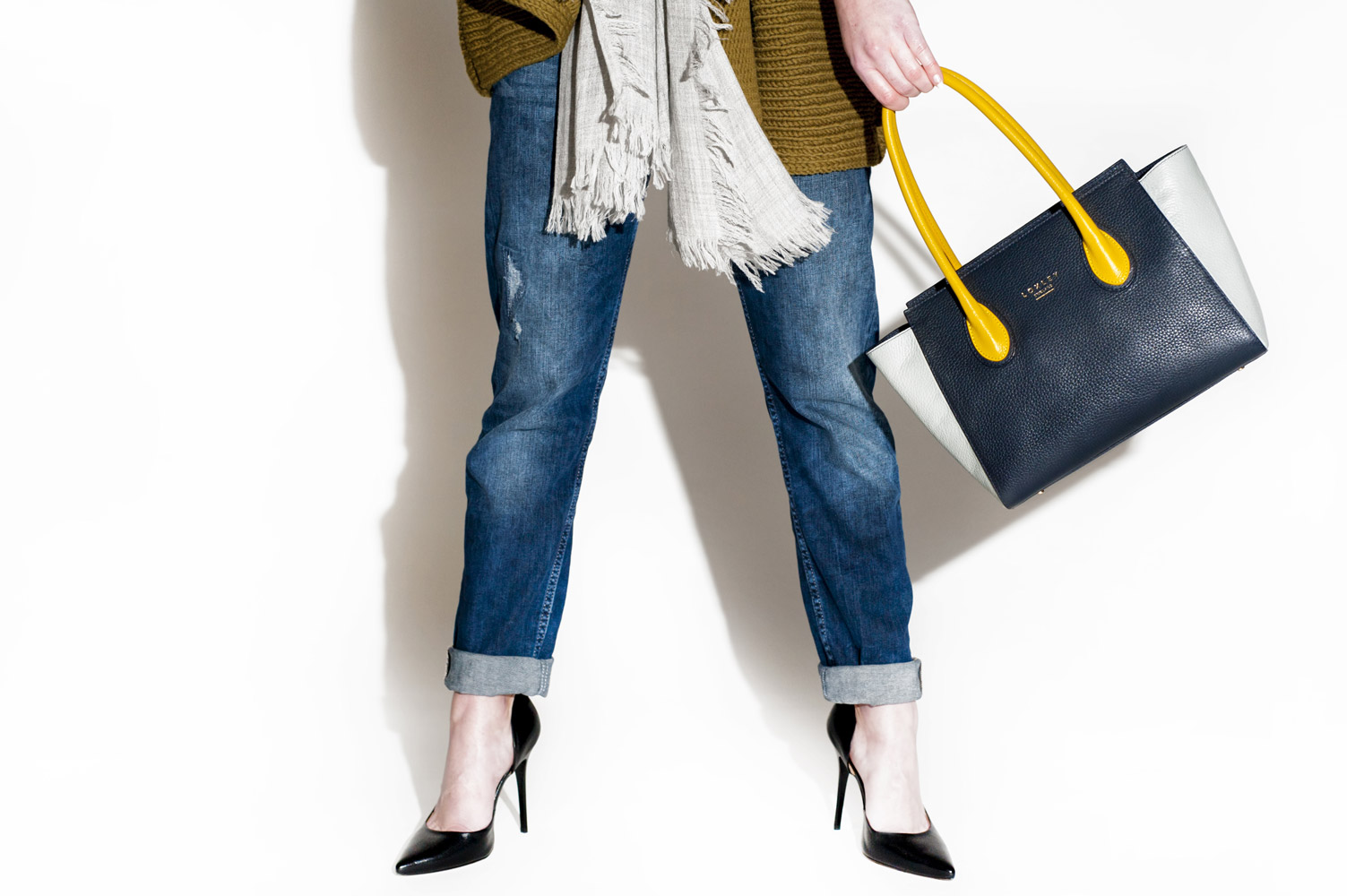 Model posing for Loxley England Lookbook shoot by James Robertshaw 17