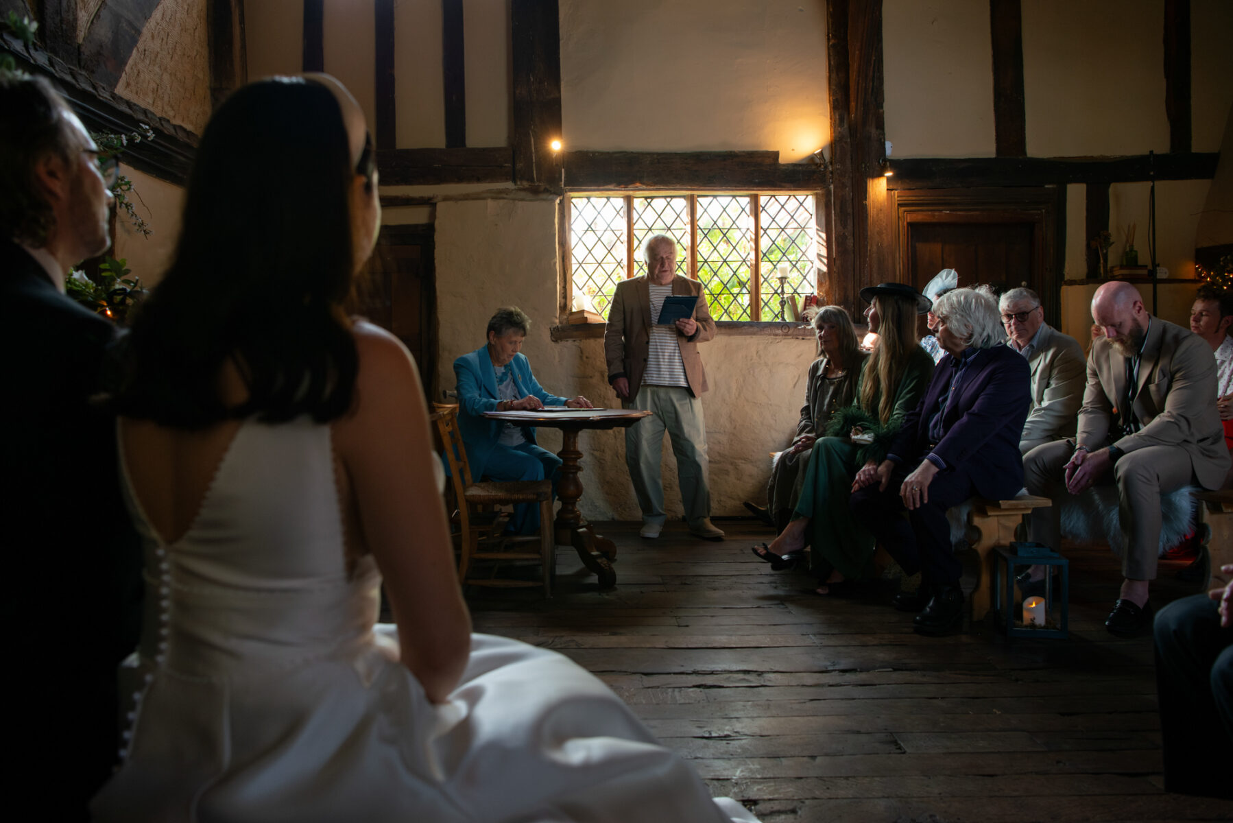 Guest reading at The Pilgrim's Rest wedding