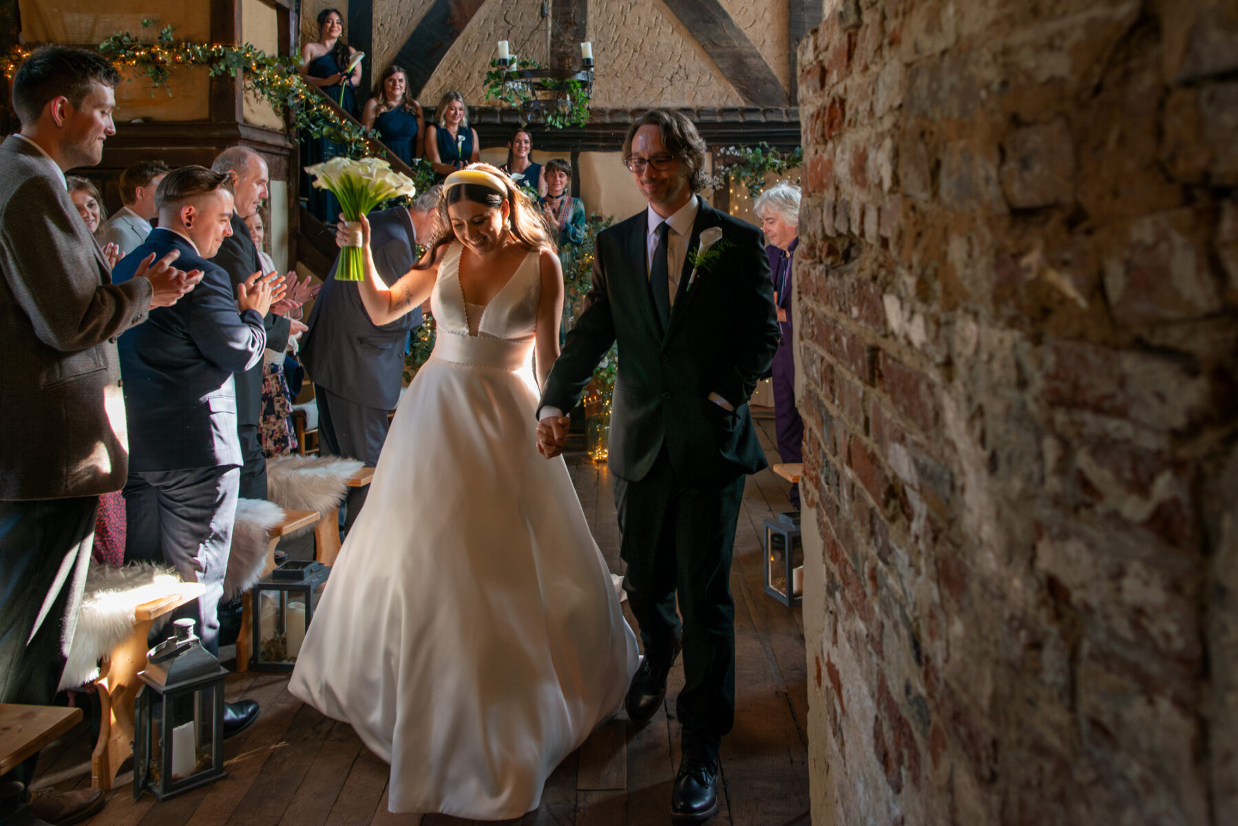 Bride and Groom at The Pilgrim's Rest, Battle