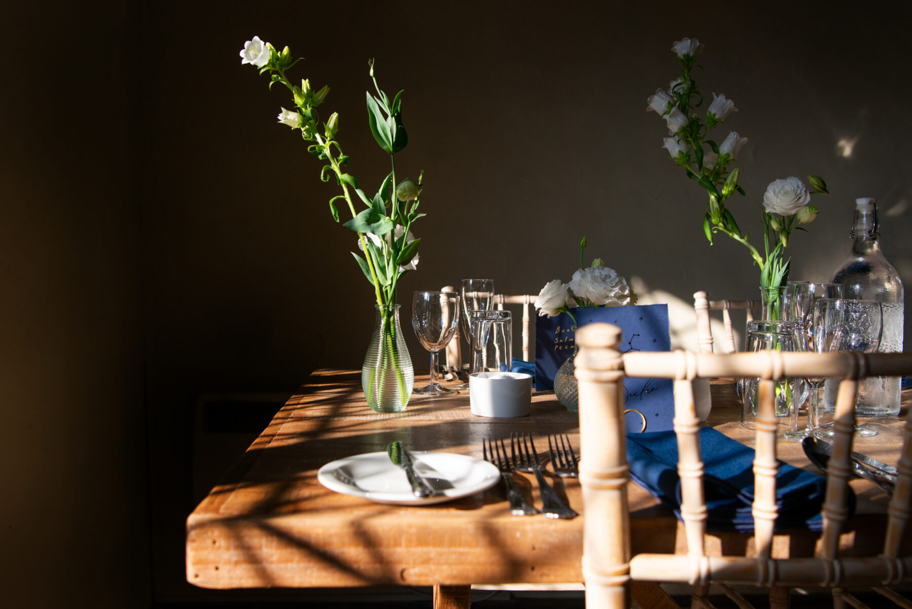 Wedding breakfast table detail