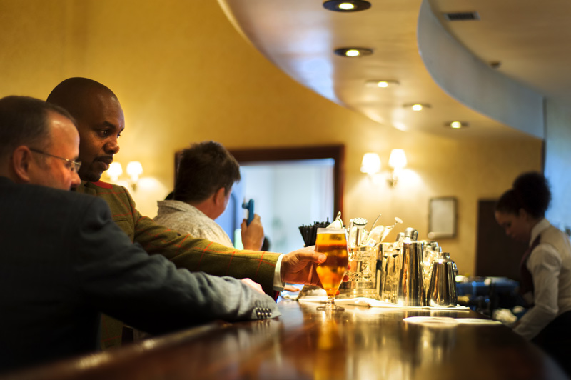 The bar The Grand Hotel Eastbourne by Sussex wedding photographer James Robertshaw