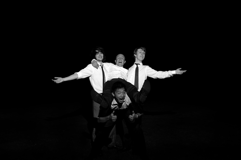 Boys portrait at Cooden Beach Hotel wedding reception by Sussex wedding photographer James Robertshaw