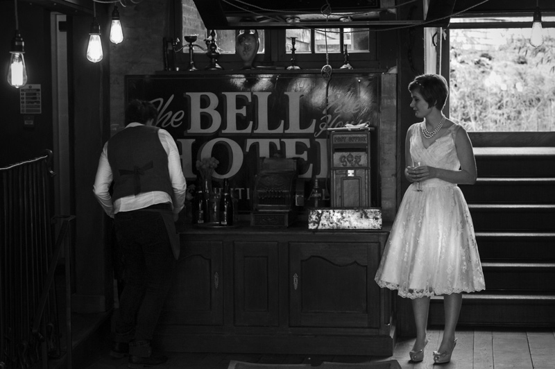 Bride at The Bell Ticehurst wedding by Sussex wedding photographer James Robertshaw