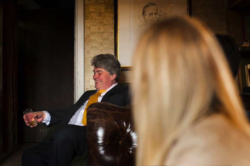 Father of the bride at The Bell Ticehurst wedding by Sussex wedding photographer James Robertshaw