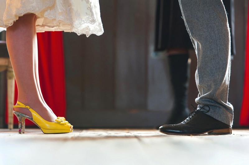 Couples feet at the Bell Ticehurst wedding by Sussex Wedding photographer James Robertshaw