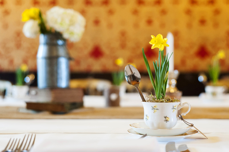 Table setting at The Bell Ticehurst wedding by Sussex wedding photographer James Robertshaw