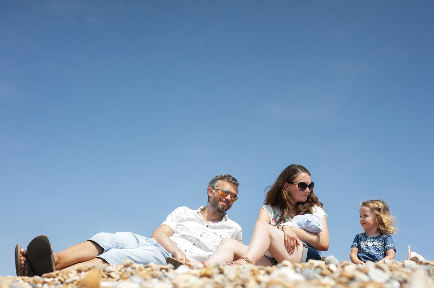 Photos on the beach by Hastings family photographer James Robertshaw