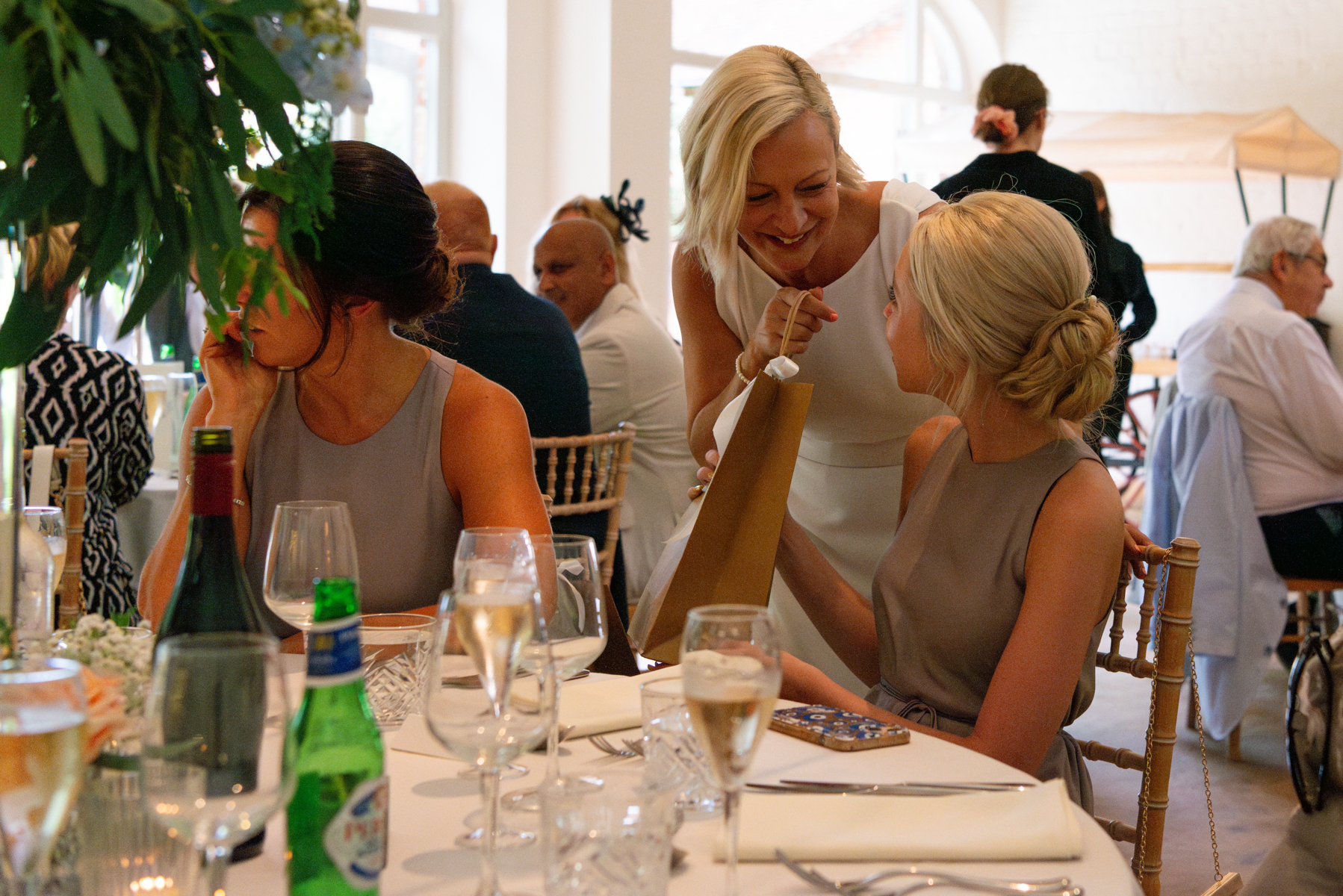 Bride and stepdaughter at Dorney Court